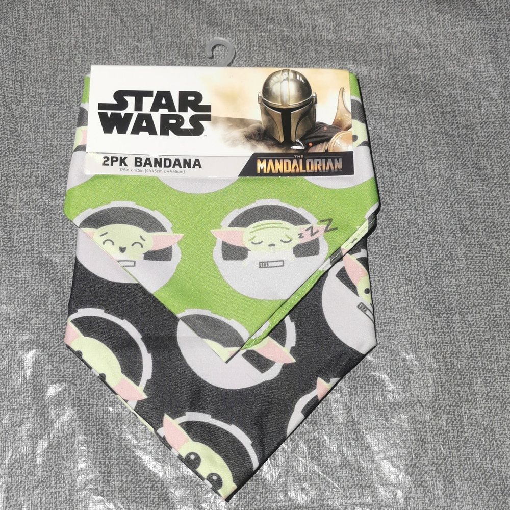 Disney Star Wars Mandalorian Baby yoda grodu the child Bandana 2 pack New NWT